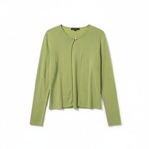 Alexandra Bartlett Sage Green Cardigan, Hook Eye Closure, Women's  Small